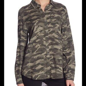 Beachlunchlounge Camo Button Down Shirt XS
